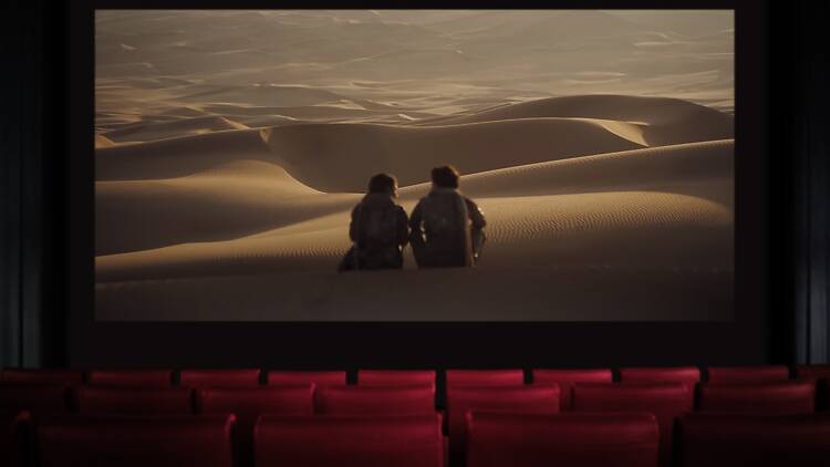 Dune Part Two on a big movie screen Dune Part Two on a big movie screen
