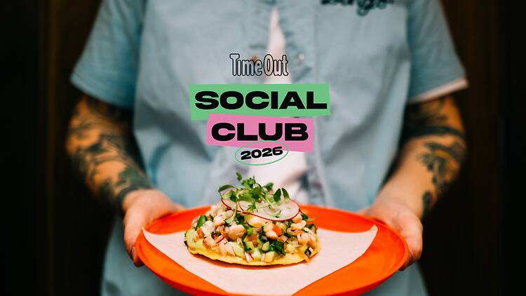 Time Out Social Club: Taqueriá Sin Nombre A photo from a restaurant with these words on top: Time Out Social Club 2026