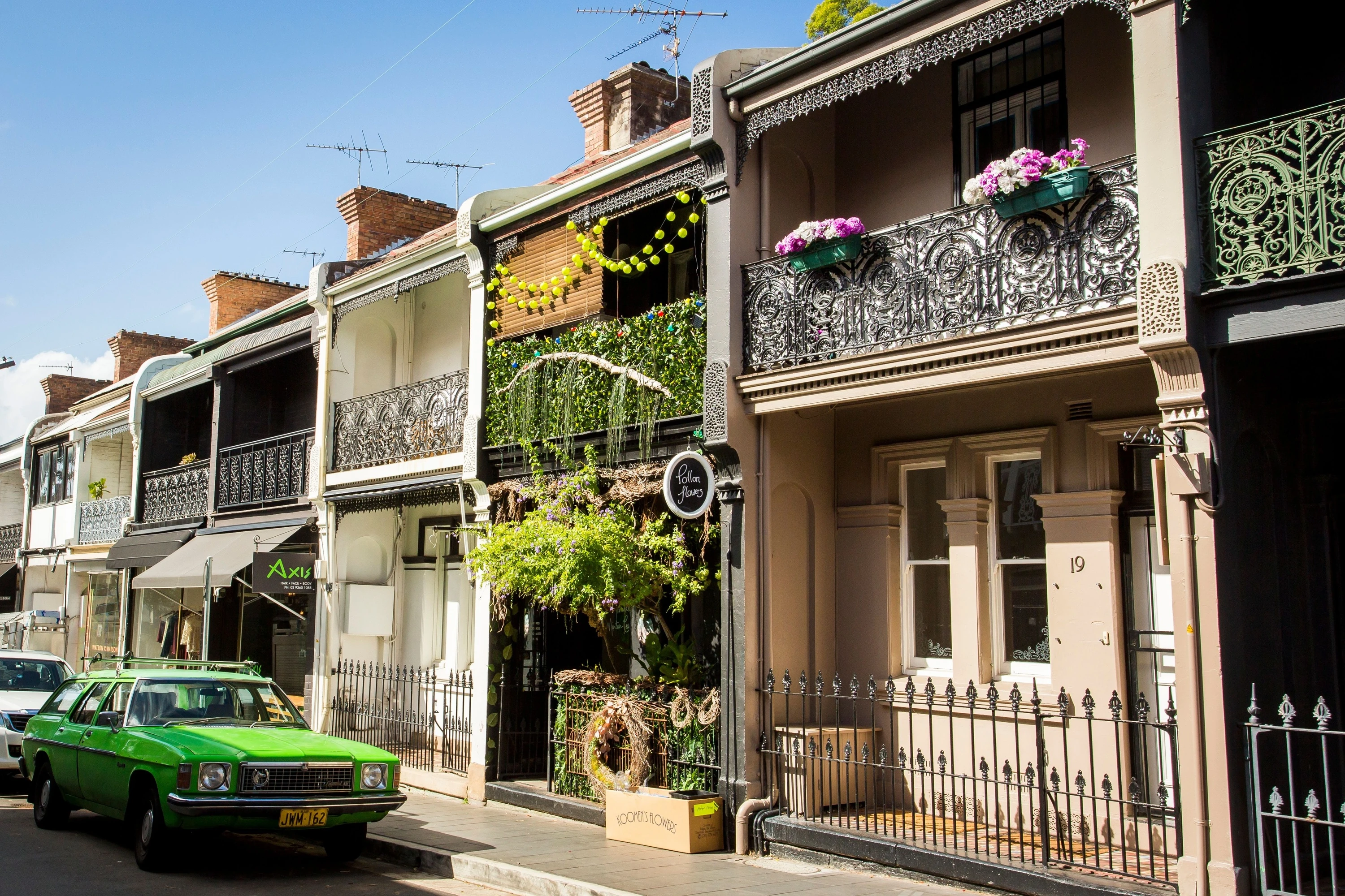 Row of terrace houses