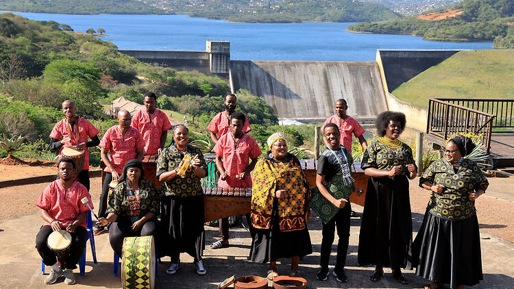 Musicians from the newly formed Wushwini Indigenous Orchestra. Musicians from the newly formed Wushwini Indigenous Orchestra.