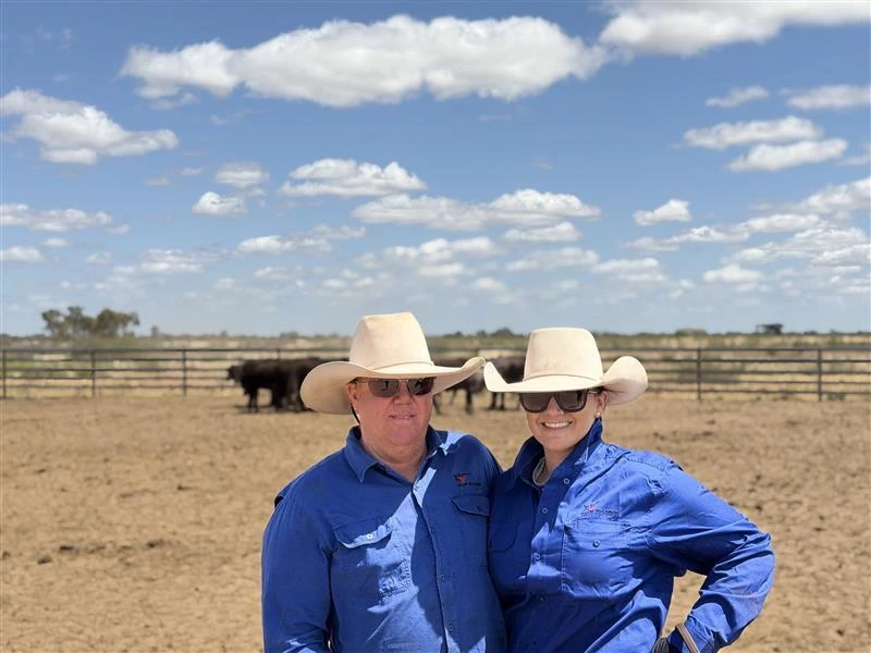 Two cattle farmers