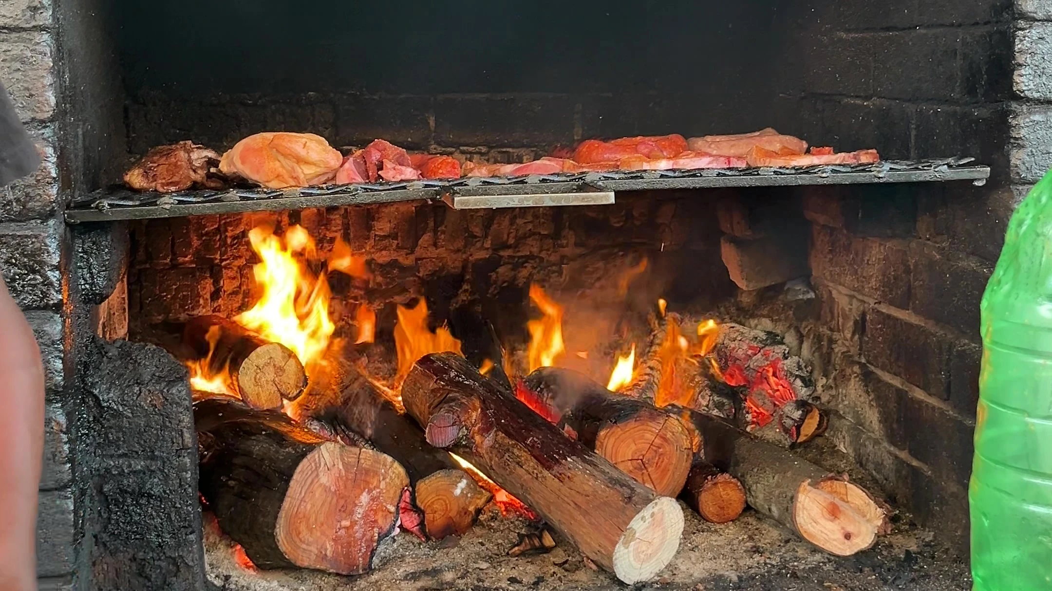 The open-fire braai is at the heart of the Mkhize Rooftop food experience.
