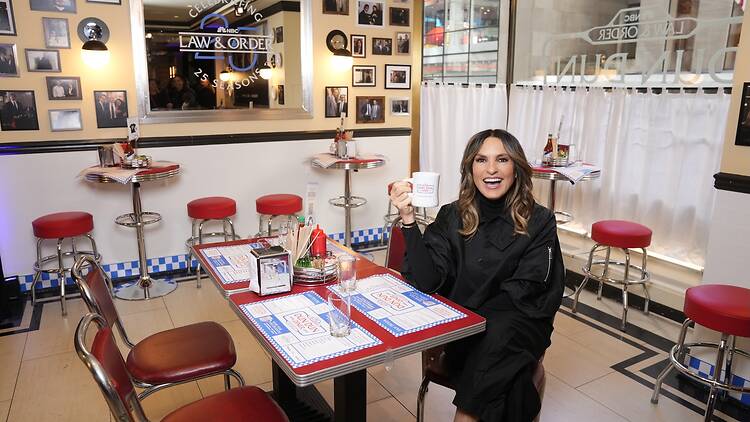 Mariska Hargitay at the Dun Dun Diner in 2025 Mariska Hargitay at the Dun Dun Diner in 2025
