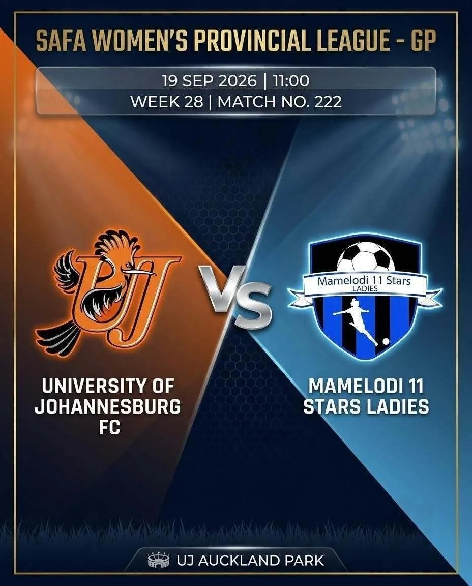 If you're in Johannesburg, attend this match free of charge on 19 September.