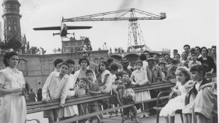 Fotografia del Tibidabo dels anys 50 Fotografia del Tibidabo dels anys 50