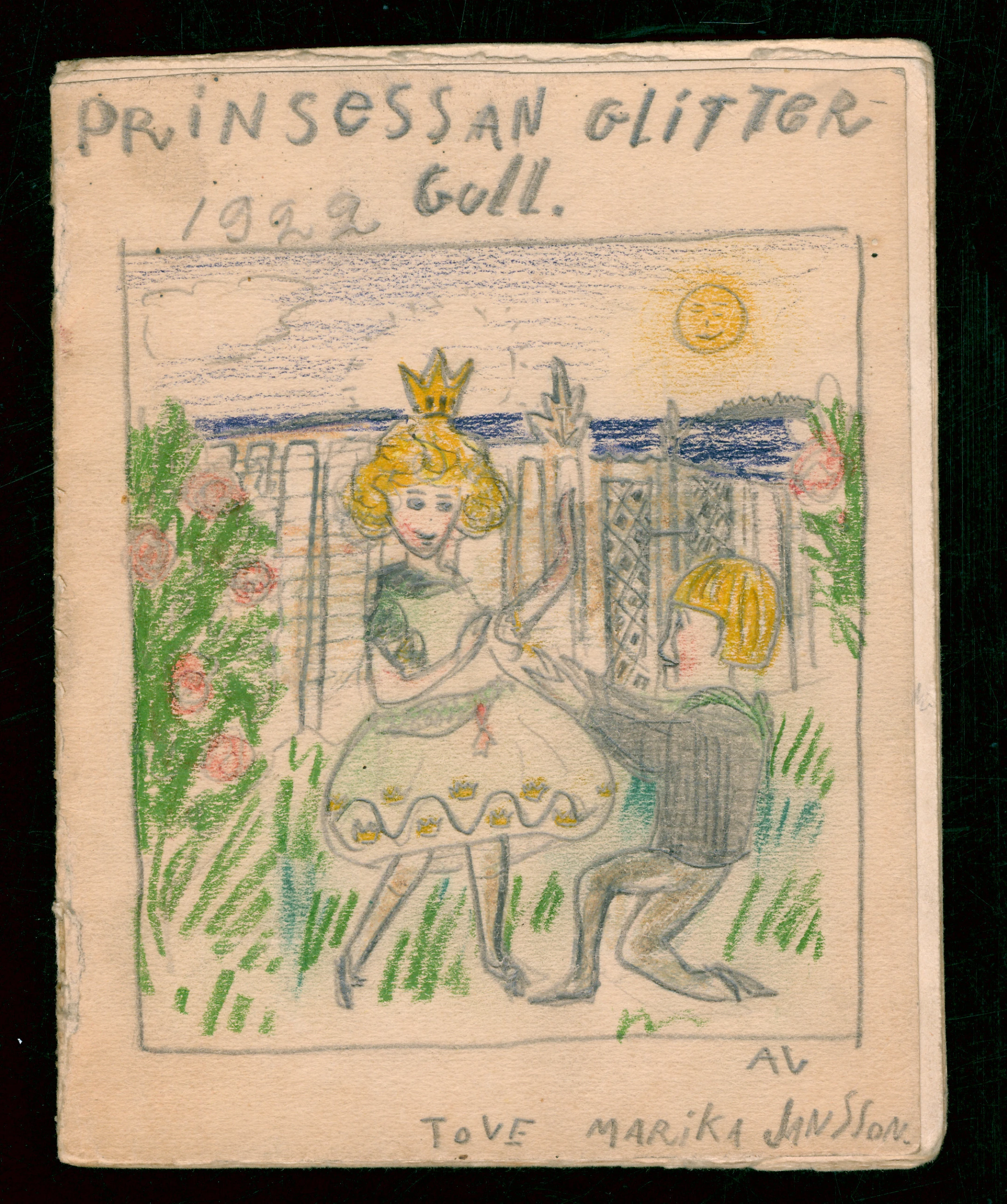 Sketch of a princess by Tove Jansson
