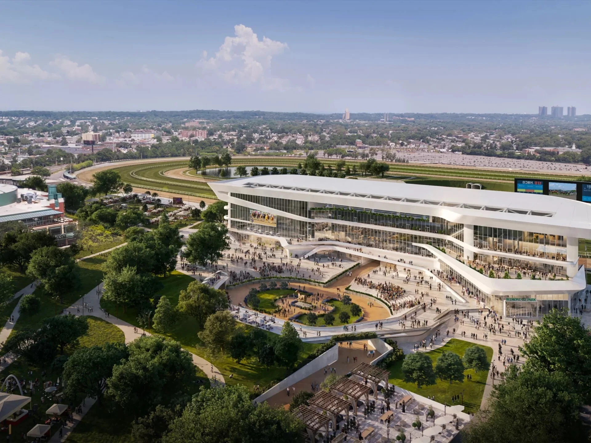 New Belmont Park racetrack