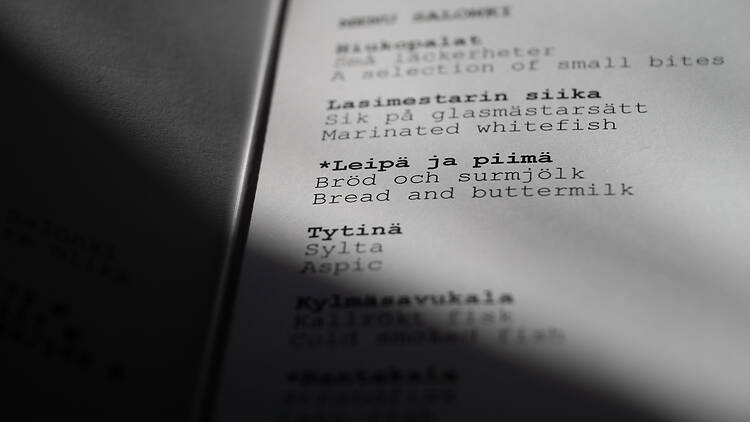 Finnjävelin menussa on annos: Leipä ja piimä