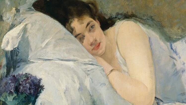 Eva Gonzalès, Le Réveil, 1877. Huile sur toile, 81,1 x 100,1 cm. Kunsthalle Bremen – Der Kunstverein in Bremen, Photo : Lars Lohrisch, Public Domain Mark 1.0 Eva Gonzalès, Le Réveil, 1877. Huile sur toile, 81,1 x 100,1 cm. Kunsthalle Bremen – Der Kunstverein in Bremen, Photo : Lars Lohrisch, Public Domain Mark 1.0