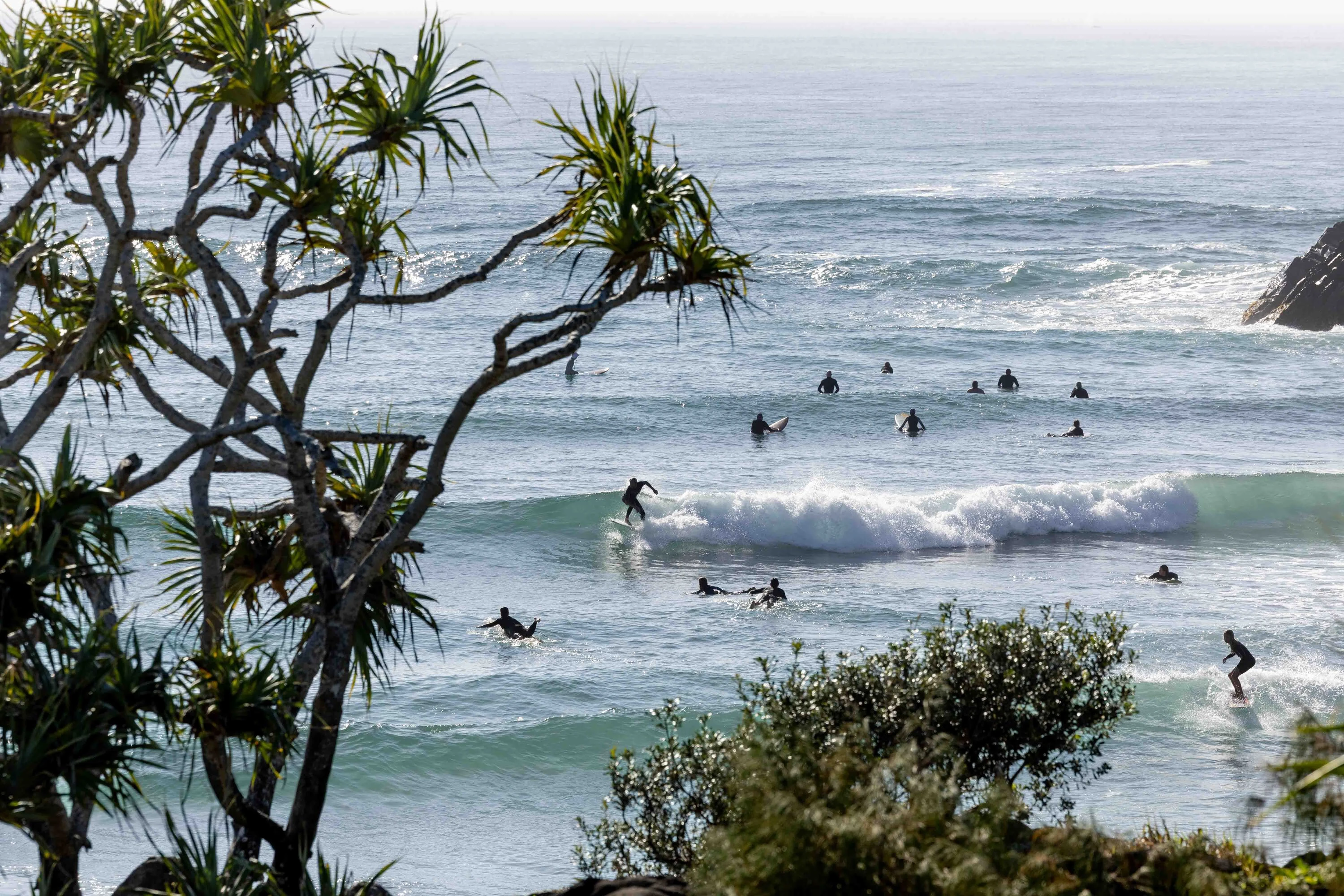 Surfers in water
