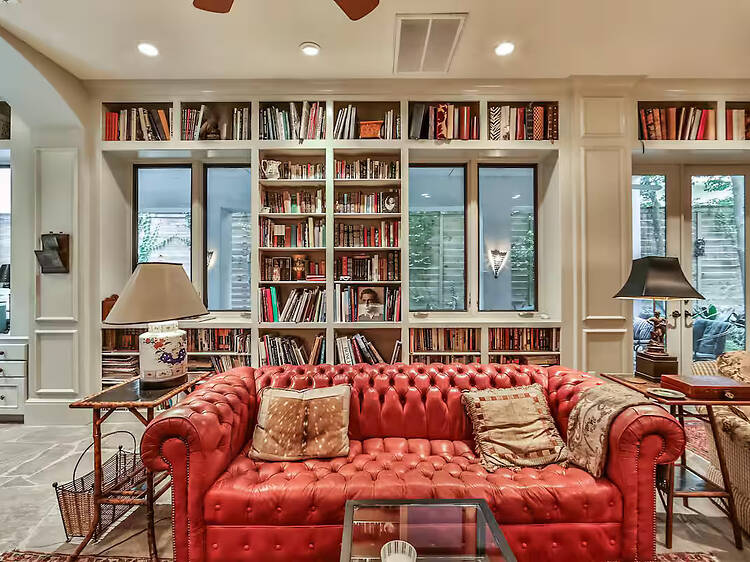 Best for art lovers: The artist’s library with a private pool