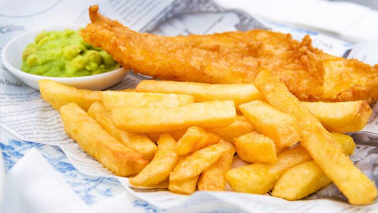 Fish and chips, UK Fish and chips, UK