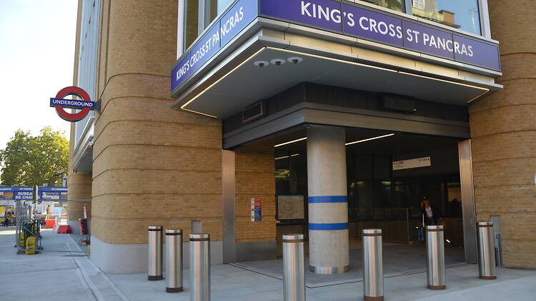 New entrance to King’s Cross St Pancras Underground station New entrance to King’s Cross St Pancras Underground station