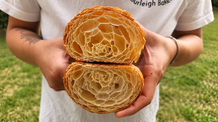 Burleigh Baker Croissant cut in half