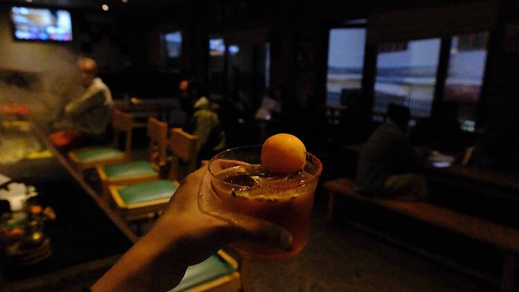 Sibakthun and apricot cocktail 