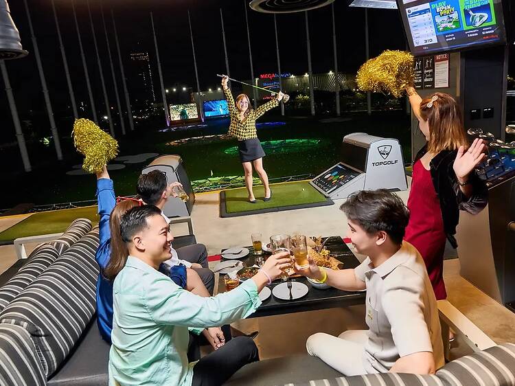 Sample Thai craft beer between golf games in Bangna Sample Thai craft beer between golf games in Bangna