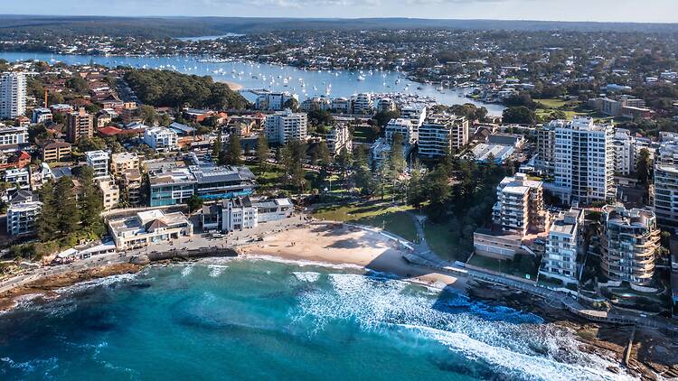 Skyview of Cronulla Beach and Gunnamatta Bay in the Sutherland Shire