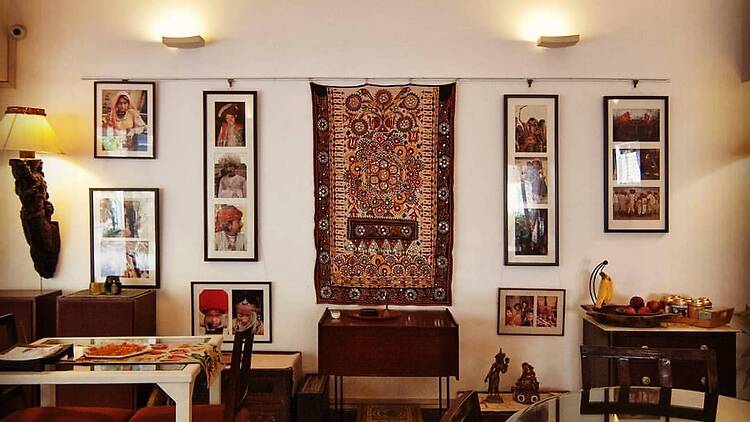 The dining room in Haveli Hauz Khas The dining room in Haveli Hauz Khas