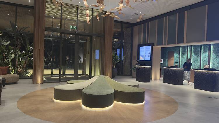 The entrance lobby welcomes guests to Club Med South Africa Beach & Safari Resort.
