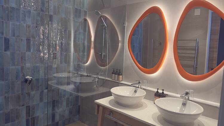 The bathroom in one of the resort’s Superior rooms.