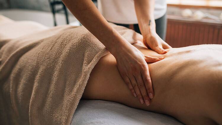 A back massage.