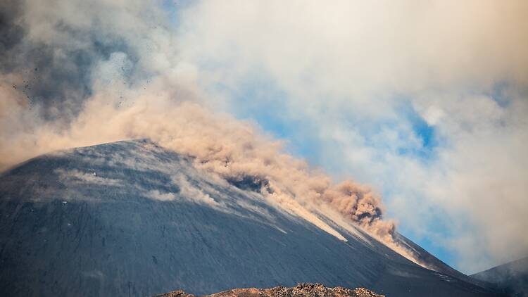 Mount Etna ash cloud
