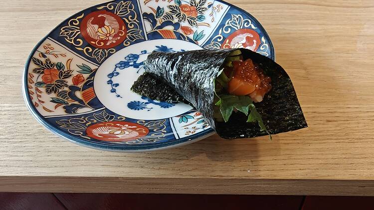 Temaki au saumon