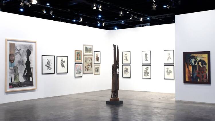 The Gallery MOMO's exhibition at the FNBArt Fair had works by Fhatuwani Mukheli and Blessing Blaai. The Gallery MOMO's exhibition at the FNBArt Fair had works by Fhatuwani Mukheli and Blessing Blaai.