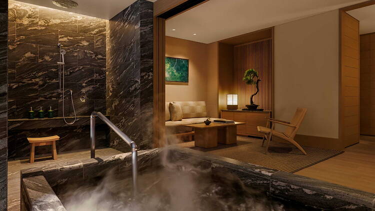 The private onsen at Auriga Spa