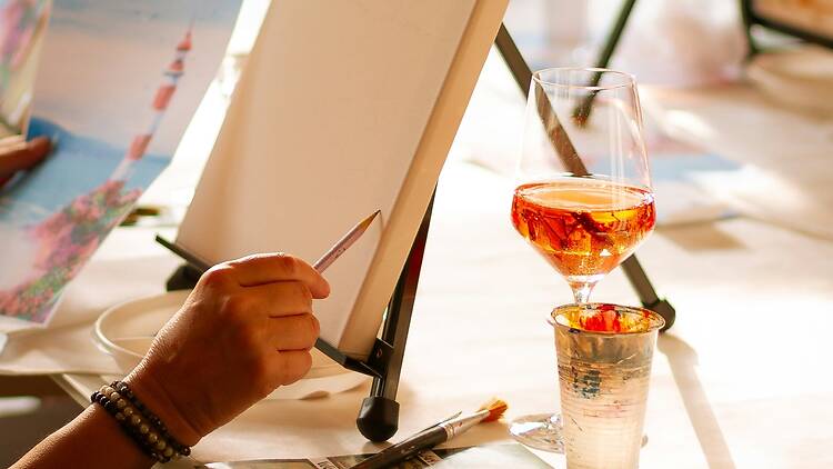 Sip & Paint Costume Party