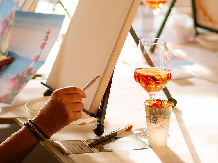 Sip & Paint Costume Party