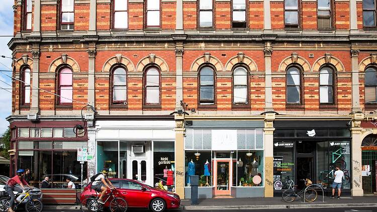Shop along Brunswick Street Shop along Brunswick Street