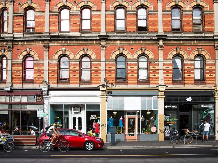 Shop along Brunswick Street Shop along Brunswick Street