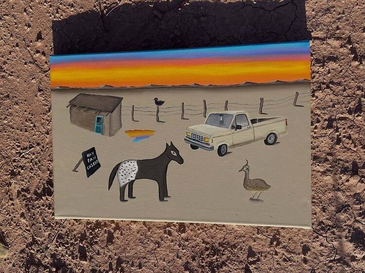 Milagros González de Killari: el desierto mendocino volcado en un lienzo Milagros González de Killari: el desierto mendocino volcado en un lienzo