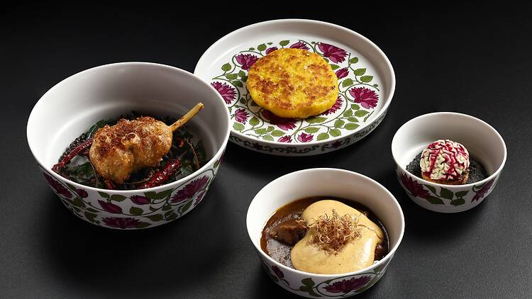 More of the 22-course spread at Raga