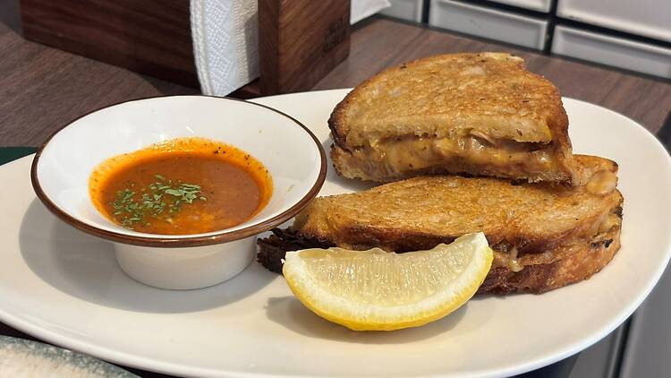 The eight-hour braised buff melt in sourdough
