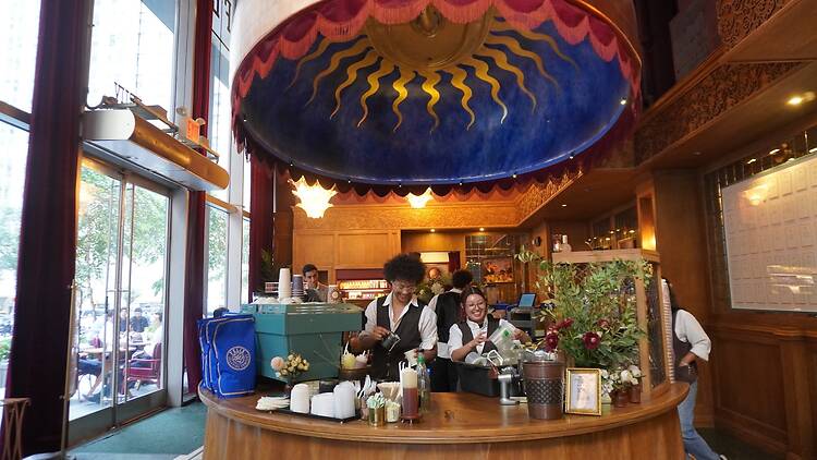 Baristas working at Felix Roasting Co.
