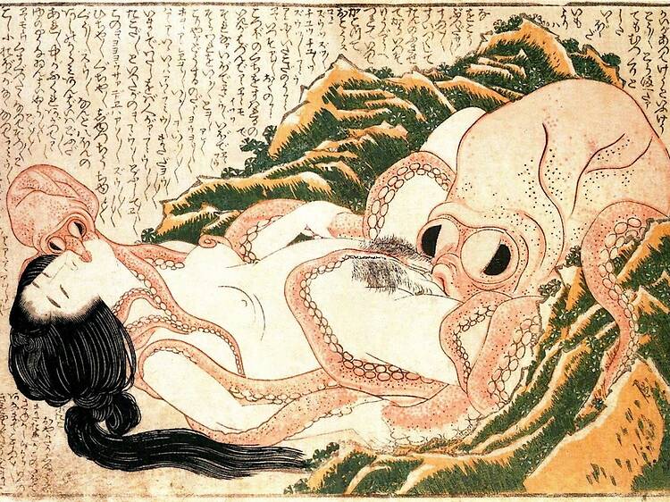 El sueño de la esposa del pescador, Katsushika Hokusai, 1814 El sueño de la esposa del pescador, Katsushika Hokusai, 1814