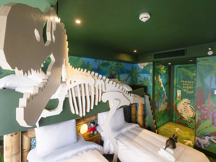 I stayed at the Natural History Museum’s new dinosaur-themed family hotel suite: this is what it’s like