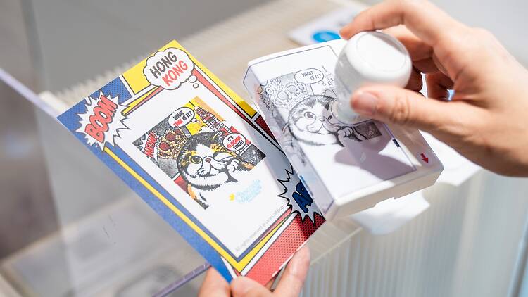 Gloomie stamp illustration Gloomie stamp illustration