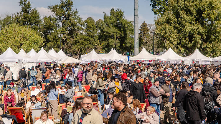 Disfrutar de un festival gastronómico