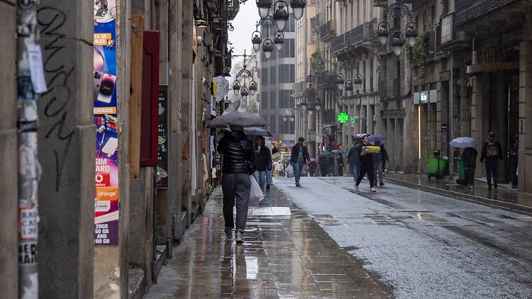 Rain in Barcelona