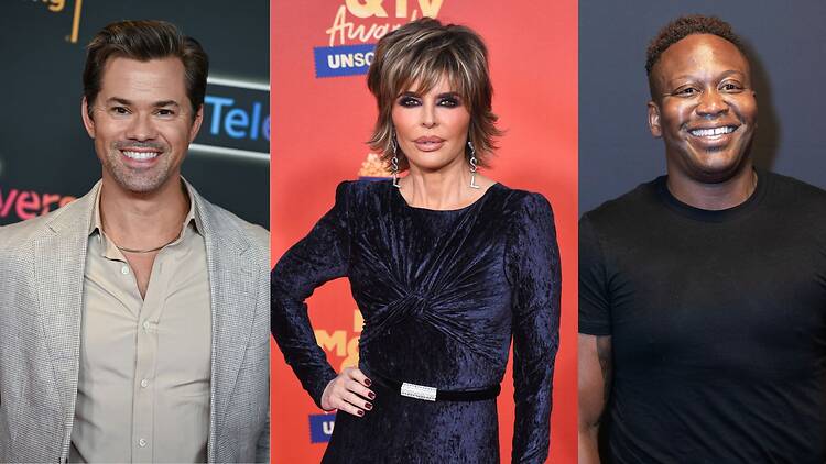 Andrew Rannells, Lisa Rinna and Tituss Burgess Andrew Rannells, Lisa Rinna and Tituss Burgess