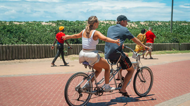 Trade four wheels for two on the promenade Trade four wheels for two on the promenade