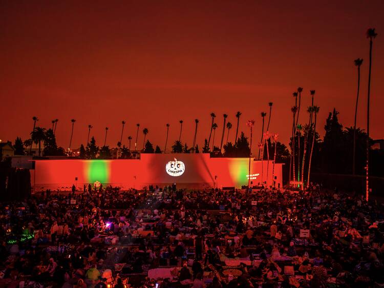 Catch a movie in a cemetery at Cinespia