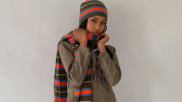 Tild Melbourne Stripey beanie and scarf from Tild