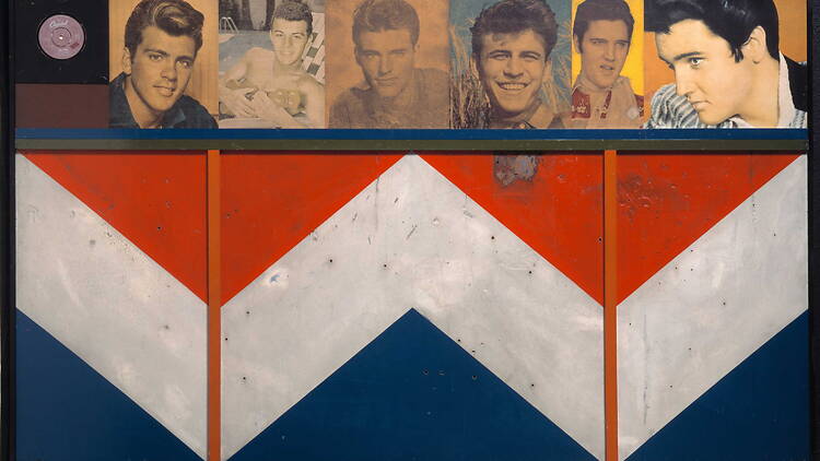 Woman in a Loge, 1879 Got a Girl by Peter Blake, 1960-61