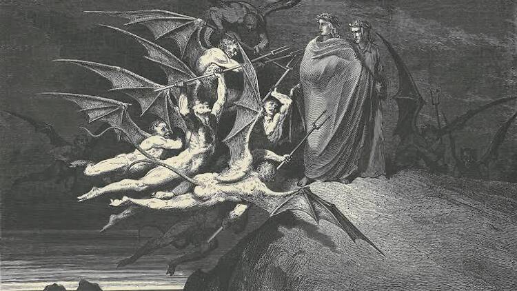 Arte: El infierno de Dante. Doré y Rauschenberg (Fundación Mapfre).