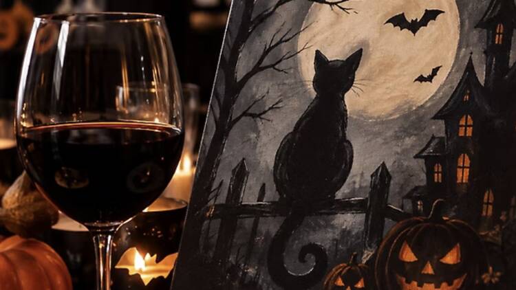 Halloween Sip & Paint at Eighteen13 South Halloween Sip & Paint at Eighteen13 South