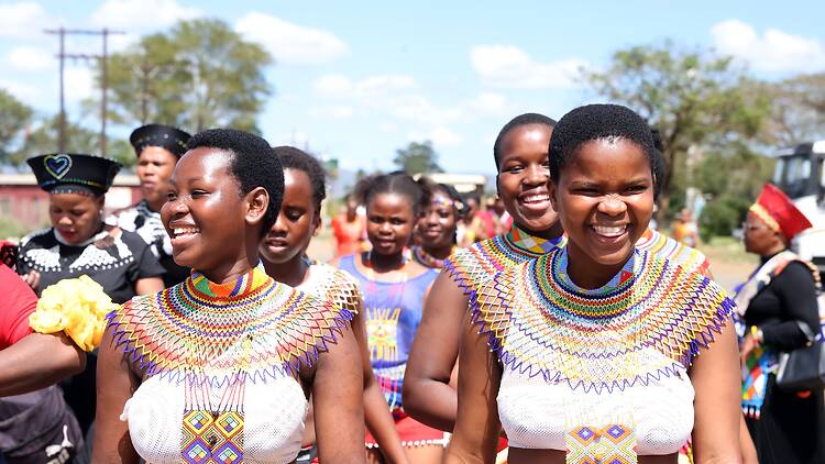 Participants in the Spirit of Zululand procession in uMkuze. Participants in the Spirit of Zululand procession in uMkuze.
